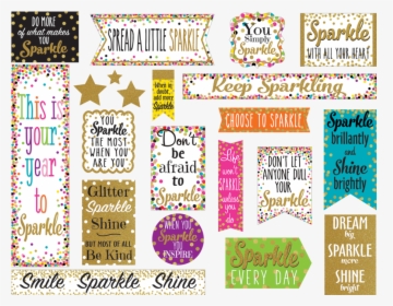 Tcr8962 Confetti Sparkle And Shine Mini Bulletin Board - Bulletin Board For Confetti Classroom, HD Png Download, Transparent PNG