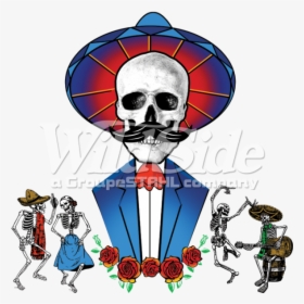 Dead Clipart Dead Head - Skeleton Day Of The Dead Png, Transparent Png, Transparent PNG