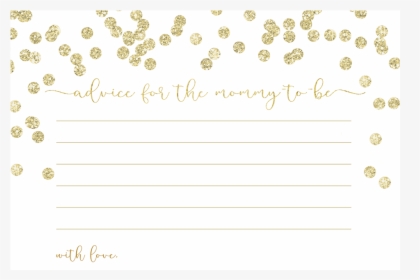 A Brunch For Baby Gold Advice Card - Diaper Raffle Tickets Gold, HD Png Download, Transparent PNG