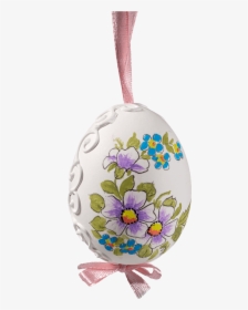 Easter Egg White With Mallow And Forget Me Not - Locket, HD Png Download, Transparent PNG