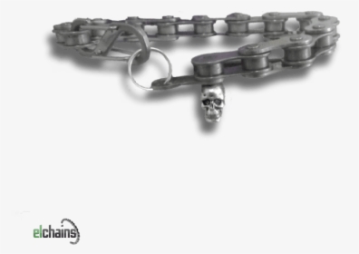 Stainless Steel Skull Bike Chain Bracelet - Elchains™, HD Png Download, Transparent PNG