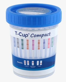 16 Panel T-cup Compact Instant Drug Test Cup 25/box - T Cup Drug Test, HD Png Download, Transparent PNG