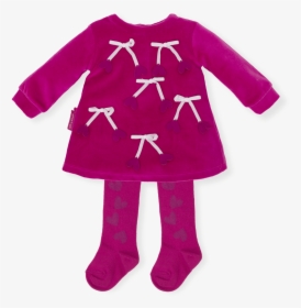 Vestido Lazos Fucsia - Girl, HD Png Download, Transparent PNG