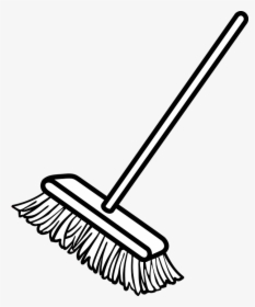 Broom Clipart Black And White, HD Png Download, Transparent PNG