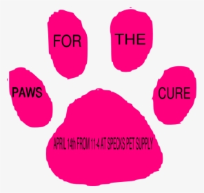Red Paw Print Clipart, HD Png Download, Transparent PNG