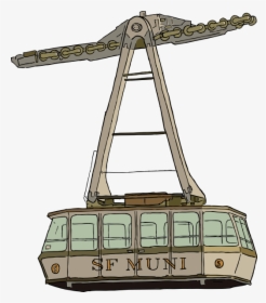 Free Vector Aerial Tramway Clip Art - Palm Springs Tram Drawing, HD Png Download, Transparent PNG