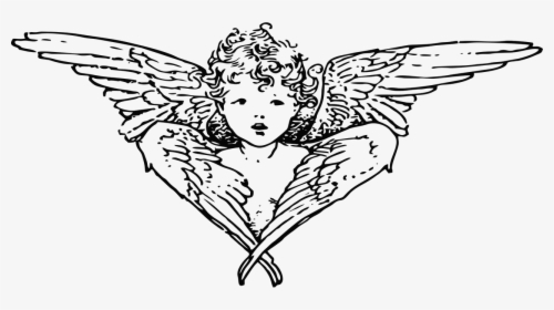 Cherub Angel Line Art, HD Png Download, Transparent PNG