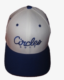 Blue Brim On White Circles Text Flexfit Hat - Baseball Cap, HD Png Download, Transparent PNG