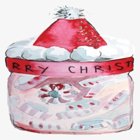 Hand Drawn Christmas Candy Jar Transparent Cartoon, HD Png Download, Transparent PNG