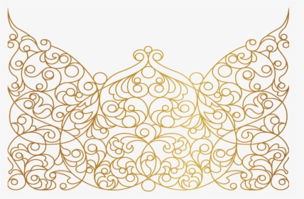 Mandala Swirls Design Pattern Paisley Gold Decor Decora - Transparent Mandala Gold Png, Png Download, Transparent PNG
