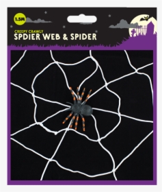 Halloween Spider Web & Spider - Spider Web, HD Png Download, Transparent PNG