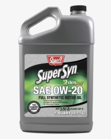 Super S Supersyn Dexos1 Gen2 Full Synthetic Sae 0w - Leather, HD Png Download, Transparent PNG