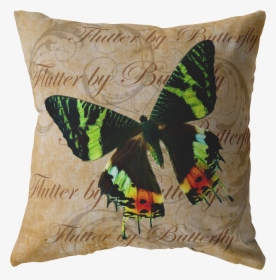 Load Image Into Gallery Viewer, Green And Orange Butterfly - Cushion, HD Png Download, Transparent PNG
