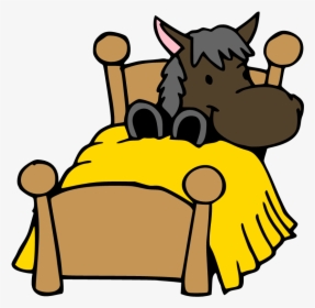 Cartoon Picture Of Horse - Horse In A Bed, HD Png Download, Transparent PNG