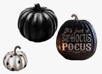 #pumpkins #hocuspocus #black #white #polkadots #pattern - Pumpkin, HD Png Download, Transparent PNG