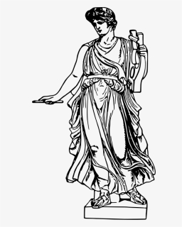 Art,monochrome Photography,shoe - Apollo Greek God Drawing, HD Png Download, Transparent PNG