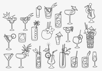 Png Transparent Library Cocktail At Getdrawings Com - Drawing, Png Download, Transparent PNG