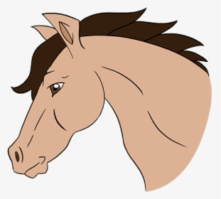 Horse Head Png Clipart - Cartoon Horse Head Side View, Transparent Png, Transparent PNG