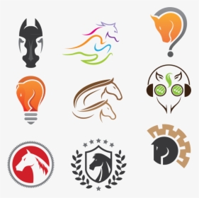 Transparent Horse - Official Black And Wite Png Logo For Design, Png Download, Transparent PNG