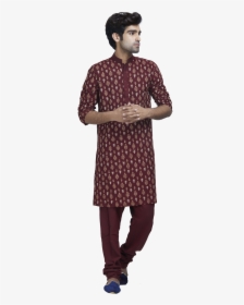 Maroon And Gold Kurta Set By Stylease Exclusive - Polka Dot, HD Png Download, Transparent PNG