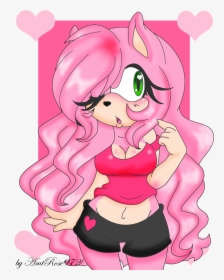 Curly Hair - Long Hair Amy Rose, HD Png Download, Transparent PNG