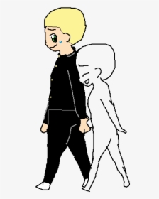 When The People Walk Wit Their Crush Be Like - Cartoon, HD Png Download, Transparent PNG