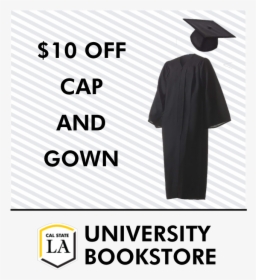 Photo Of Cap And Gown In Black - Academic Dress, HD Png Download, Transparent PNG