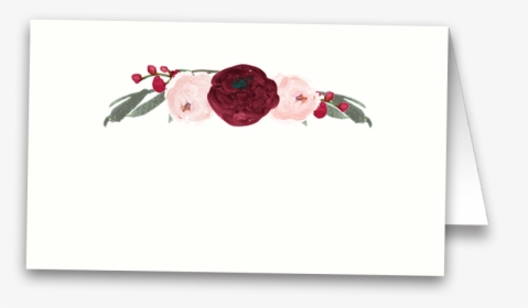 Burgundy And Blush Floral Wedding Escort Seating Cards - Rose, HD Png Download, Transparent PNG