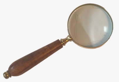 Large Magnifying Glass With Wood Handle - Mirror, HD Png Download, Transparent PNG