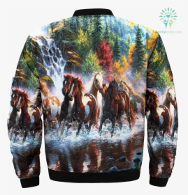 Wild Horse Over Print Jacket %tag Familyloves - Horse, HD Png Download, Transparent PNG