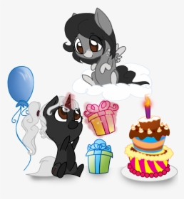 Stuflox, Balloon, Birthday, Cake, Candle, Chibi, Cloud, - Cartoon, HD Png Download, Transparent PNG
