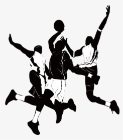 Basketball Player Athlete Sport Silhouette - Playing Basketball Png, Transparent Png, Transparent PNG