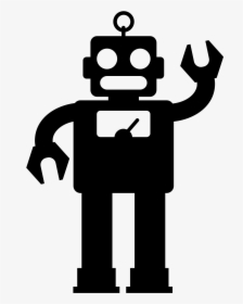 Robot Logo Black And White, HD Png Download, Transparent PNG