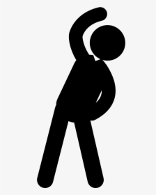 Clip Art Man Practicing Svg Png - Exercise Fat Icon Png, Transparent Png, Transparent PNG