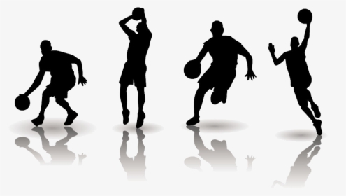 Basketball Football Clip Art - Basketball Silhouette Vector, HD Png Download, Transparent PNG