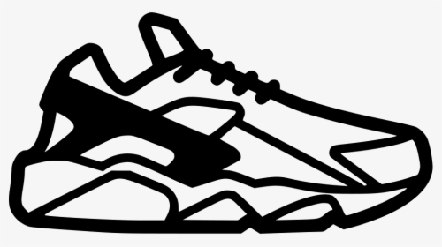 Transparent Swoosh Clipart Free - Draw A Nike Huarache, HD Png Download, Transparent PNG