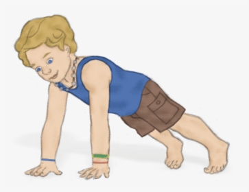 Pose To Help Children Calm Angry Feelings - Plank Pose Yoga Kids, HD Png Download, Transparent PNG