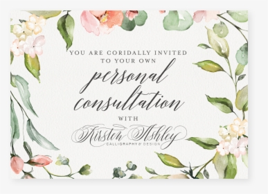 Kirsten Ashley Calligraphy & Design Invitation - Calligraphy, HD Png Download, Transparent PNG