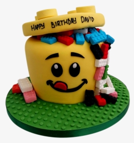 Lego Cake Png - Happy Birthday David Lego, Transparent Png, Transparent PNG
