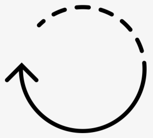 Circular Arrow With Dots - Circle Dot Arrow, HD Png Download, Transparent PNG