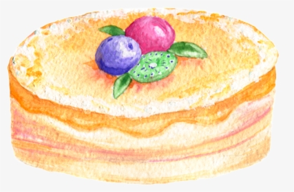 Transparent Watercolor Cake Clipart, HD Png Download, Transparent PNG