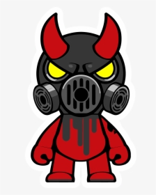 Gas Mask Oni Black Mask Clipart Png - Gas Mask Cartoon Png, Transparent Png, Transparent PNG