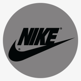 Nike Swoosh Logo Vector Black And White Nike In A Circle, Transparent Png , Transparent Png Image -