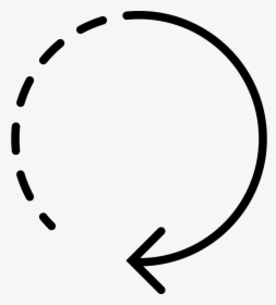 Circular Arrow With Dots - Circular Arrow, HD Png Download, Transparent PNG