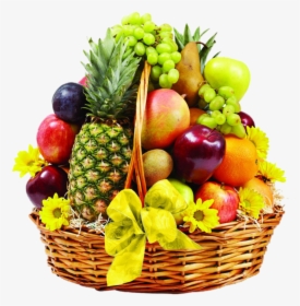 Basket Of Fruits Png, Transparent Png, Transparent PNG