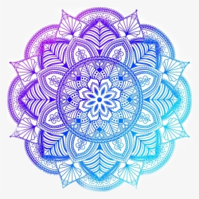 Mandalas Purple Blue Cute I Need A Stylus For My Phone - Mandalas Blue And Purple, HD Png Download, Transparent PNG