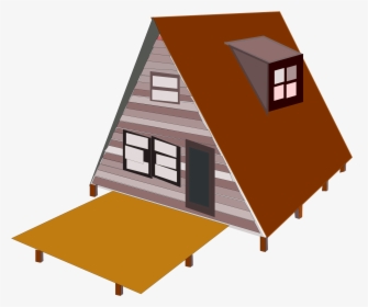 A Frame House Clip Arts - Frame House Clipart, HD Png Download, Transparent PNG