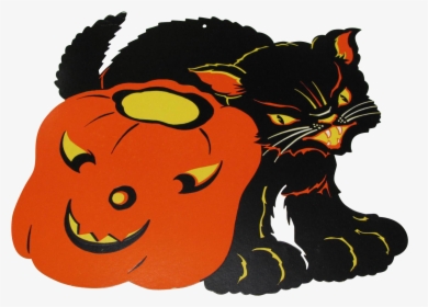 Transparent Halloween Black Cat Png - Illustration, Png Download, Transparent PNG
