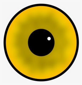 Big Cartoon Eyes Eyeball Clipart Eye Injury Pencil - Yellow Eyes Clipart, HD Png Download, Transparent PNG