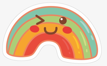 Colecção Coisas Fofas - Stickers Png Rainbow Cute, Transparent Png, Transparent PNG